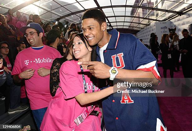 Actor Pooch Hall arrives at the T-Mobile Magenta Carpet at the 2011 NBA All-Star Game at L.A. Live on February 20, 2011 in Los Angeles, California.