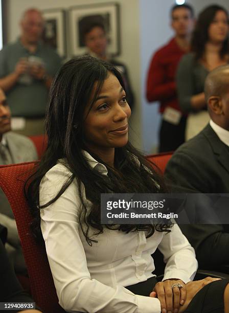 Tiffany Burress attends a press conference at National Urban League on June 13, 2011 in New York City.