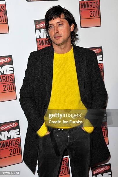 Carl Barat arrives for the NME Awards 2011 at Brixton Academy on February 23, 2011 in London, England.