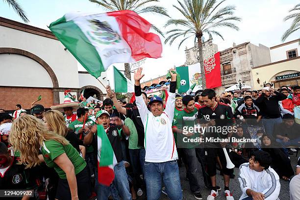General view at the T-Mobile World Cup Viewing Party at Plaza Mexico on June 11 at Plaza Mexico in Lynwood, CA.