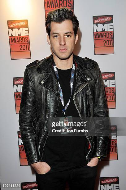 Mark Ronson arrives for the NME Awards 2011 at Brixton Academy on February 23, 2011 in London, England.