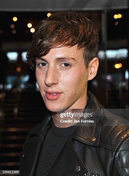 Factor finalist Nicolo Festa attends the European Premiere of Due Date at Empire Leicester Square on November 3, 2010 in London, England.