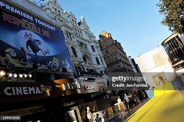 General view of atmosphere at the "Despicable Me" European premiere at Empire Leicester Square on October 11, 2010 in London, England.
