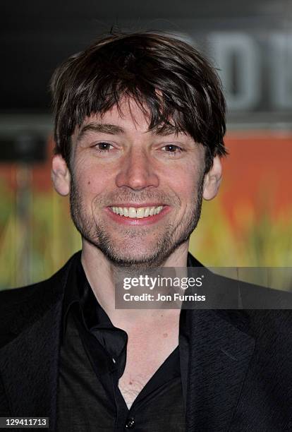 Musician Alex James attends the "Gnomeo & Juliet" premiere at Odeon Leicester Square on January 30, 2011 in London, England.