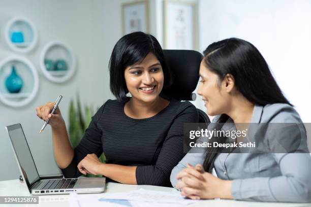 business meeting - stock photo - working indian women stock pictures, royalty-free photos & images