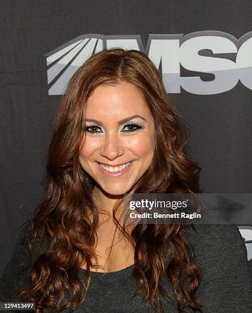 Personality Allison Hagendorf attends the premiere of "The Summer of 86: The Rise and Fall of the World Champion Mets" at MSG Studios on February 8,...