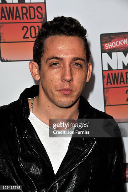 Nick Brown of Mona arrives for the NME Awards 2011 at Brixton Academy on February 23, 2011 in London, England.