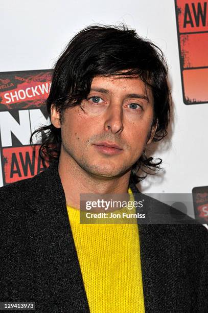 Carl Barat arrives for the NME Awards 2011 at Brixton Academy on February 23, 2011 in London, England.