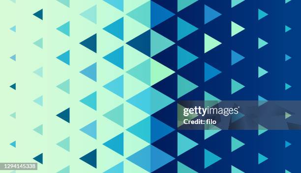 seamless triangle gradient transition - light refraction stock illustrations