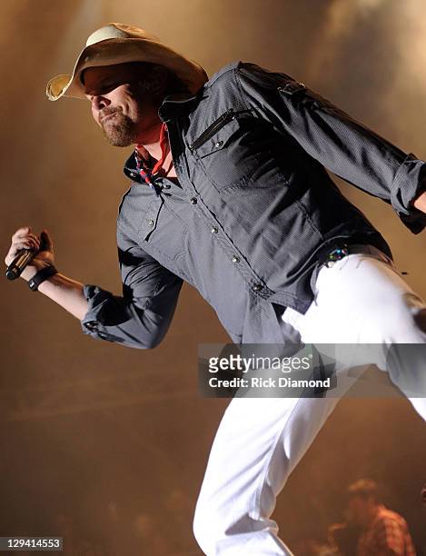 Singer/songwriter Toby Keith Performs during Country Thunder Arizona - Day 4 on April 10, 2011 in Florence, Arizona.