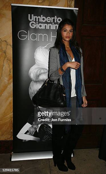 Jamie Gunns attends Glam Hair Show by Umberto Giannini at Home House on October 20, 2010 in London, England.