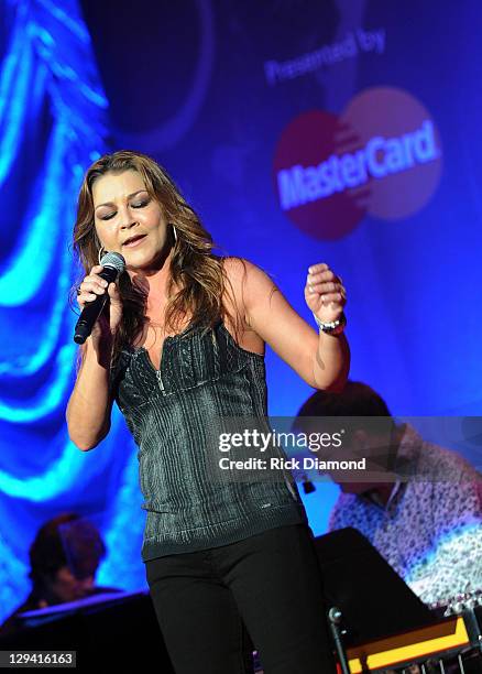 Recording Artist Gretchen Wilson performs during the GRAMMY Salute to Country Music Honoring Loretta Lynn presented by Mastercard and hosted by The...