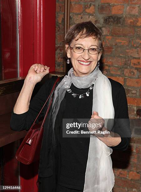 Actress Patricia O'Connell attends the after party for the "The New York Idea" Off-Broadway opening night at Garage on January 26, 2011 in New York...