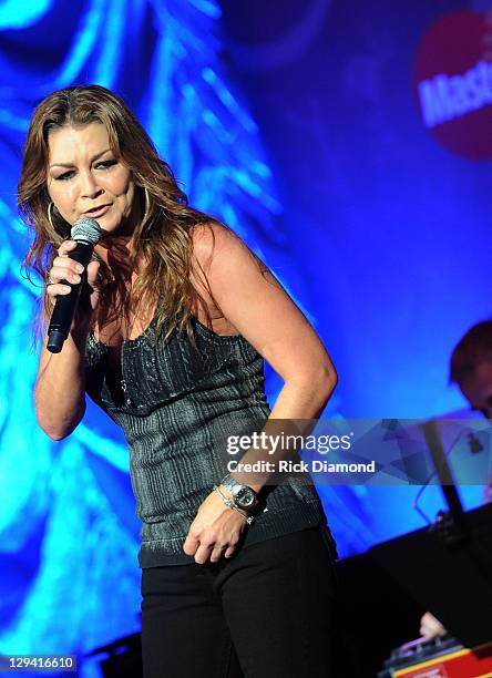 Recording Artist Gretchen Wilson performs during the GRAMMY Salute to Country Music Honoring Loretta Lynn presented by Mastercard and hosted by The...