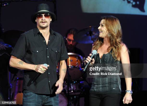 Recording Artists Kid Rock and Gretchen Wilson perform during the GRAMMY Salute to Country Music Honoring Loretta Lynn presented by Mastercard and...