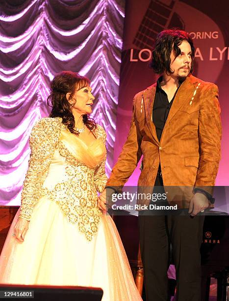 Jack White and Honoree Loretta Lynn during the GRAMMY Salute to Country Music Honoring Loretta Lynn presented by Mastercard and hosted by The...