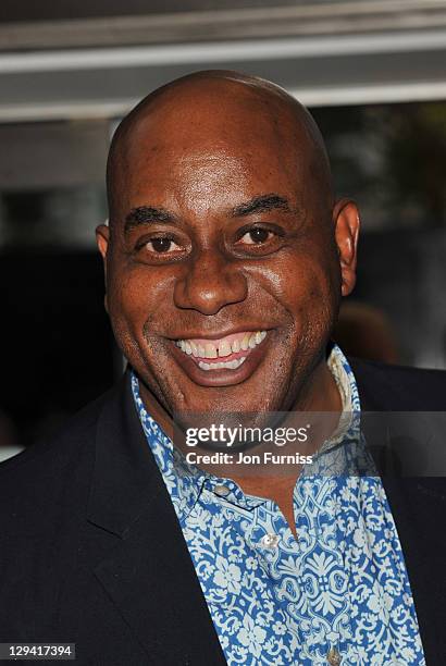 Ainsley Harriot attends the European premiere of 'Fire in Babylon' at Odeon Leicester Square on May 9, 2011 in London, England.