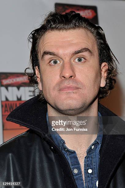 Jon McClure arrives for the NME Awards 2011 at Brixton Academy on February 23, 2011 in London, England.