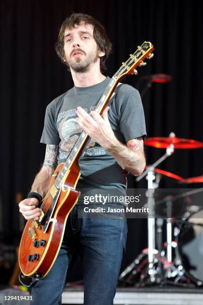 John D. Cronise of The Sword performs on stage during Bonnaroo 2011 at That Tent on June 10, 2011 in Manchester, Tennessee.