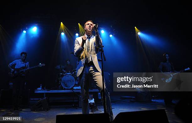 The Walkmen perform on stage during Bonnaroo 2011 at That Tent on June 9, 2011 in Manchester, Tennessee.