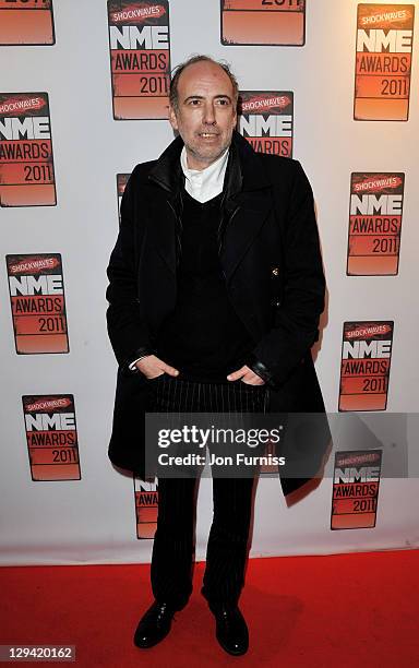 Mick Jones arrives for the NME Awards 2011 at Brixton Academy on February 23, 2011 in London, England.