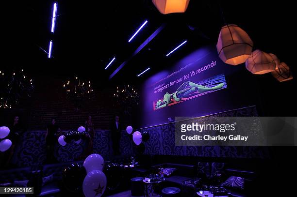 General view of atmosphere at SVEDKA Vodka's Night Of A Billion Reality Stars Premiere Event at Lexington Social House on April 7, 2011 in Hollywood,...