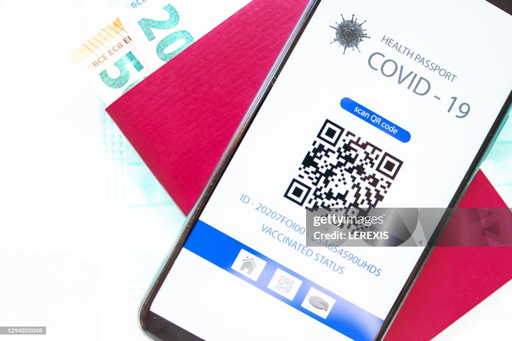 QR code for verification of immunization after vaccination with covid vaccine - 19