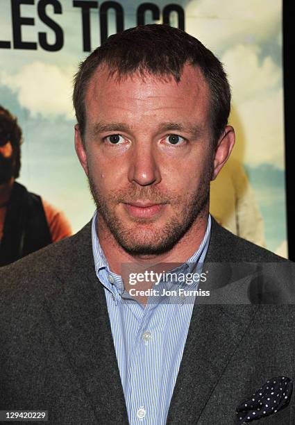Filmmaker Guy Ritchie attends the European Premiere of Due Date at Empire Leicester Square on November 3, 2010 in London, England.