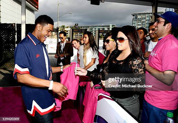 Actor Pooch Hall arrives at the T-Mobile Magenta Carpet at the 2011 NBA All-Star Game at L.A. Live on February 20, 2011 in Los Angeles, California.