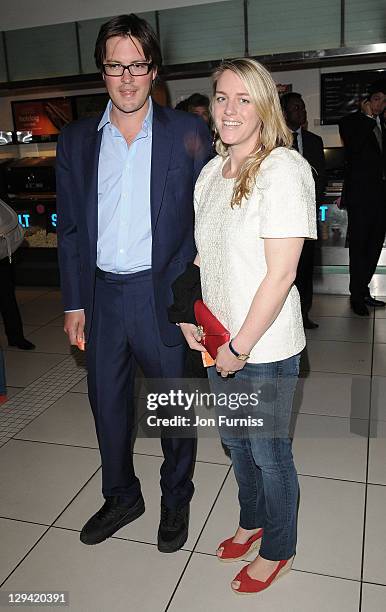 Harry Lopes and Laura Lopes attend the European premiere of 'Fire in Babylon' at Odeon Leicester Square on May 9, 2011 in London, England.