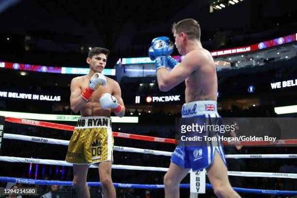 Ryan Garcia defends his WBC Interim Lightweight Title against Luke Campbell at American Airlines Center on January 02, 2021 in Dallas, Texas.