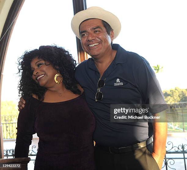 Singer Chaka Khan and comedian George Lopez attend the Fourth Annual George Lopez Celebrity Golf Classic benefitting the Lopez Foundation at Riviera...