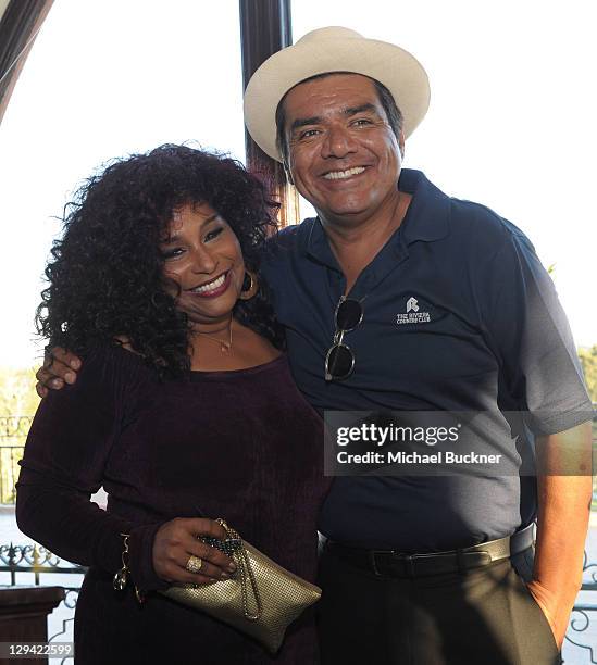 Singer Chaka Khan and comedian George Lopez attend the Fourth Annual George Lopez Celebrity Golf Classic benefitting the Lopez Foundation at Riviera...