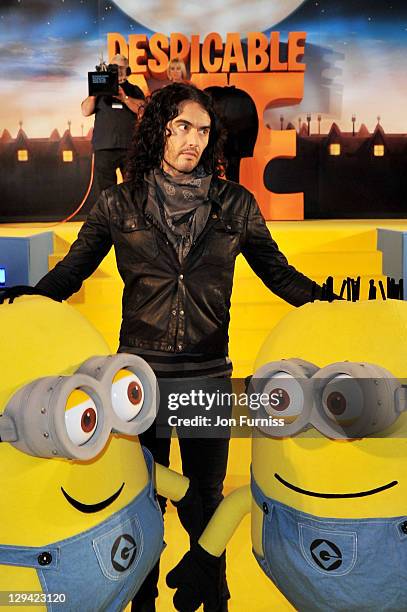 Russell Brand attends the "Despicable Me" European premiere at Empire Leicester Square on October 11, 2010 in London, England.