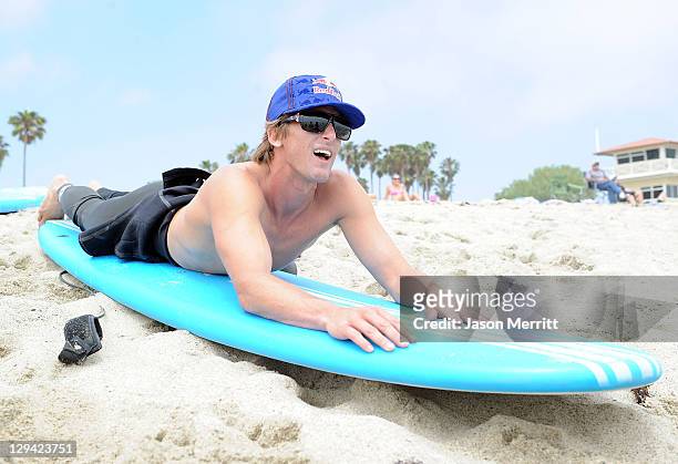 Professional surfer Bruce Irons during the Oakley annual "Learn to Ride" surf trip fueled by Muscle Milk at Montage Laguna Beach Hotel on June 25,...