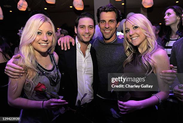 Television personalities Julianna Stoap, Josh Flagg, Madison Hildebrand and Marissa Stoap attend SVEDKA Vodka's Night Of A Billion Reality Stars...