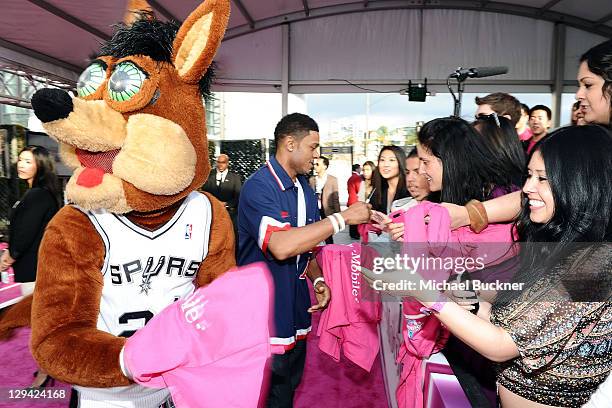 Actor Pooch Hall arrives at the T-Mobile Magenta Carpet at the 2011 NBA All-Star Game at L.A. Live on February 20, 2011 in Los Angeles, California.