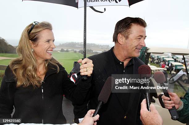 Alec Baldwin attends the 22nd annual RFK Center Golf Tournament at the Hyannisport Golf Club on October 14, 2011 in Hyannis Port, Massachusetts.