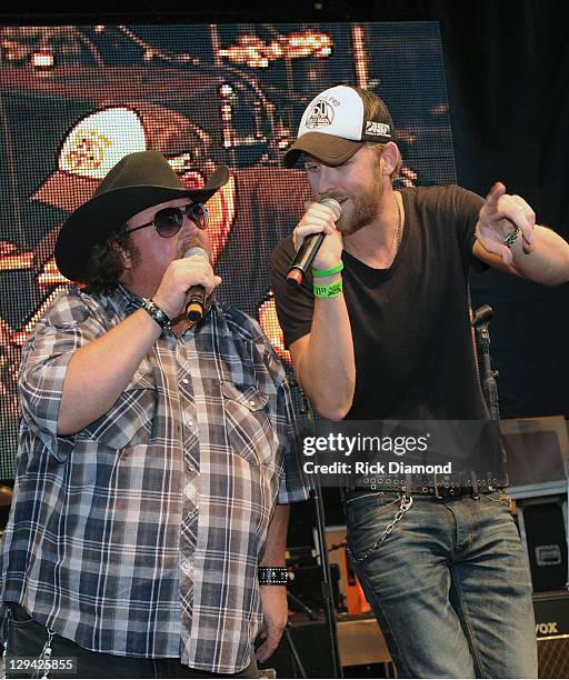 Recording Artist Colt Ford is joined by Recording Artist Charles Kelley of Lady Antebellum during Dierks Bentley's 6th annual Miles & Music for Kids...