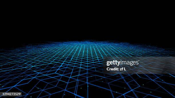 三維渲染快速流動的粒子數據 - coordonnée géographique photos et images de collection