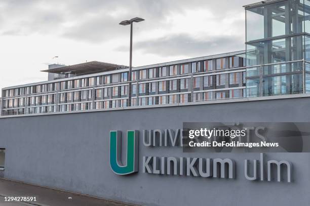 The exterior view of the University Clinic Ulm is seen on the campus on December 30, 2020 in Ulm, Germany.