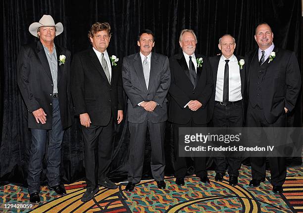 Alan Jackson, Thom Schuyler, David Conrad, John Bettis, Allen Shamblin, and Garth Brooks attend the 41st Nashville Songwriters Hall of Fame induction...