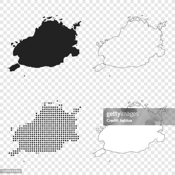 bohol maps for design - black, outline, mosaic and white - philippine map drawing stock illustrations