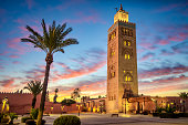 Koutoubia mosque in the morning, Marrakesh, Morocco