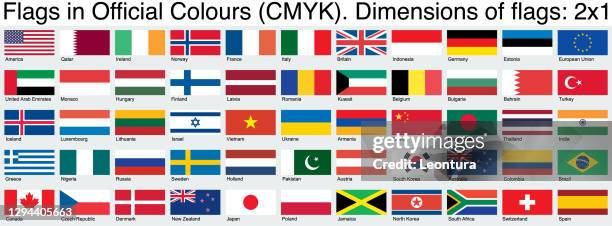 flaggen, mit den offiziellen cmyk farben, verhältnis 2x1 - austria flag stock-grafiken, -clipart, -cartoons und -symbole