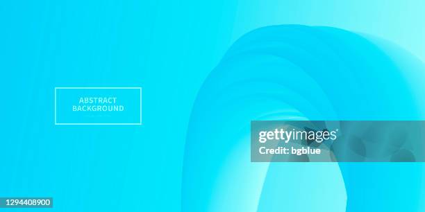 fluid abstract design on blue gradient background - light blue gradient stock illustrations