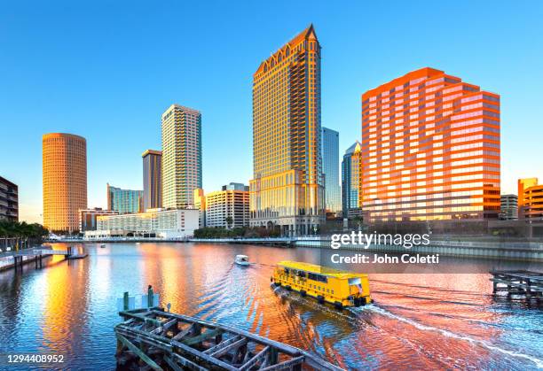 florida, tampa, hillsborough river, water taxi - south tampa stock pictures, royalty-free photos & images
