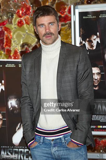 Actor Fabio Fulco attends "Transgression" photocall at Palafox cinema on October 17, 2011 in Madrid, Spain.