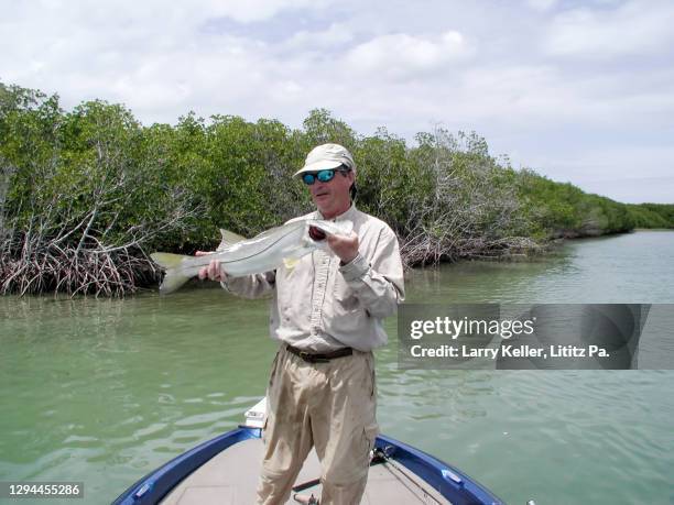 florida east coast fishing and fisherman showing a snook - snook fish photos et images de collection