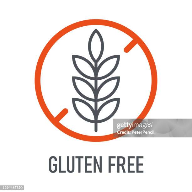 glutenfrei. natürliche produkte. allergene. lebensmittelintoleranz. computer-symbol, label. aufkleber. vektor-illustration. - parabens stock-grafiken, -clipart, -cartoons und -symbole